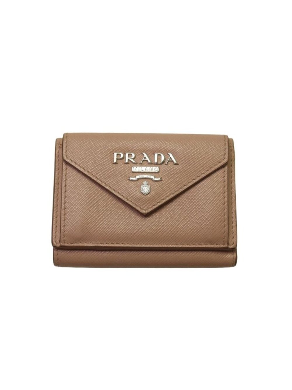 Prada Saffiano Leather Trifold Wallet